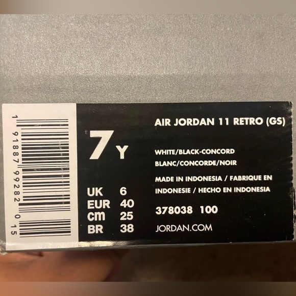 AIR JORDAN 11 RETRO (GS) CONCORD - Picture 5 of 5